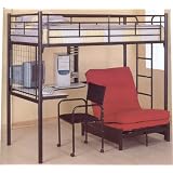 Bunk Bed Loft Model and Futon Chair W Pad by bunk bed