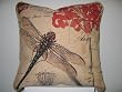 DaDa Bedding Dragonfly Dream Woven Cushion Cover 18 Inches
