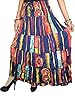 Women's Long Maxi Ethnic Printed Hippi Boho Gypsy Elastic Skirts