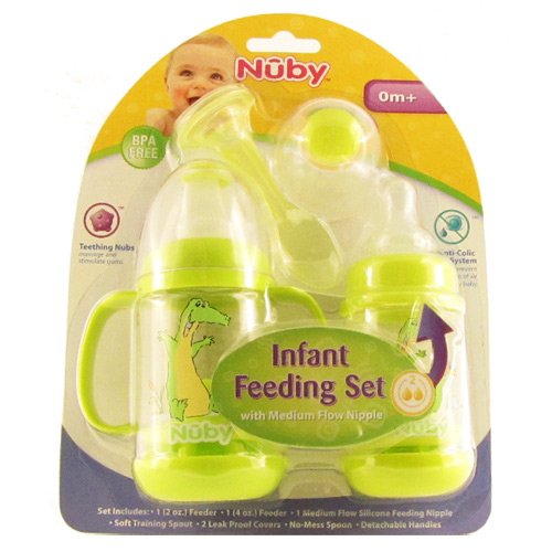 Nuby Infant Feeding Set ~ BPA FREE