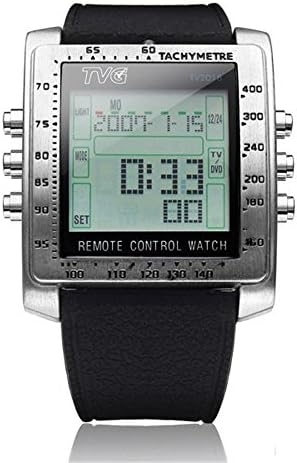 Affute Men's Remote Control Watch TV DVD Function Digital Wrist Watch