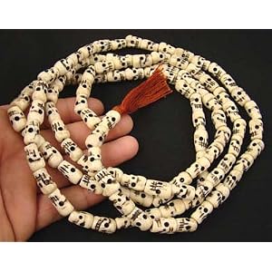 -Tibetan-Yak-Bone-YOGI-108-Beads-SKULL-Mala-