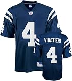 Adam Vinatieri Jersey: Reebok Blue Replica #4 Indianapolis Colts Jersey - Medium