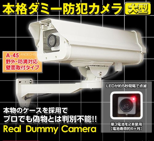 【送料無料・特典付き】ダミー防犯カメラ【Ａ４５】