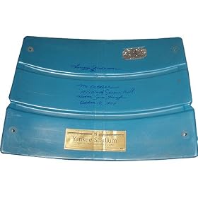 MLB New York Yankees Reggie Jackson Autographed Authentic Seatback from Yankee Stadium with "1977 WS MVP... October 18, 1977" Inscription