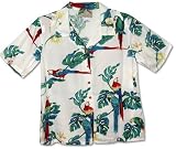 Parrots Ladies Hawaiian Aloha Shirt