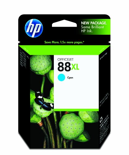 HP 88XL Cyan Officejet Ink Cartridge in Retail Packaging