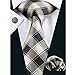 Barry.Wang Christmas Ties,Designer Handkerchief Cufflink Necktie Clip Set Gifts