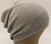 Light Grey Slouch Beanie Skull Cap Winter Ski Hat