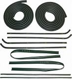 64-66 GMC SUBURBAN WEATHERSTRIP KIT SUV, Door (Dlx Beltline + Pair Seals), Black Beaded Molding (1964 64 1965 65 1966 66) C452160 N/A