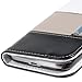 Fosmon CADDY Series Leather Wallet Case for Samsung Galaxy S4 IV / I9500 (White - Gray - Black)