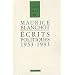 Ecrits politiques : 1953-1993