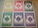 Bicycle Red, Black, Yellow, Blue, Purple, and Green Decks - Gaff Cards From Magic Makers
