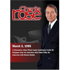 Charlie Rose with Gerald Lefcourt, Ted Wells, Stephen Gillers & Sonya Hamlin; Peter Falk; Elaine Stritch (March 3, 1995)