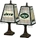 New York Jets Art Glass Table Lamp