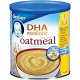 Gerber Oatmeal Cereal (with DHA), 8-Ounce Canisters (Pack of 6)
