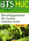 Revue Dunod  / Développement de l'unité commerciale BTS MUC : Corrigés
