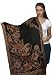 Jamavar Shawl / Wrap with Antique Floral Checks Paisley Beads & Sequins(28X78) Exclusive Themes