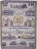 University of Washington Huskies NCAA Afghan Throw Blanket