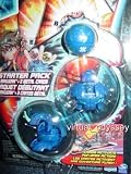 Dragonoid, Tigrerra and Mystery Marble Blue Bakugan Battle Brawlers Starter Pack Series 1 with 3 Metal Gate Cards