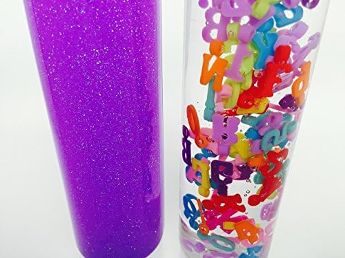 Alphabet/Numbers Sensory &amp; Glitter Calming Bottle