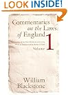 Commentaries on the Laws of England: A Facsimile of the First Edition of 1765-1769, Vol. 1