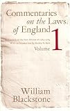 Commentaries on the Laws of England: A Facsimile of the First Edition of 1765-1769, Vol. 1 cover image