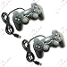 2 x USB PC Computer Double Shock Game Controller Joystick image 2