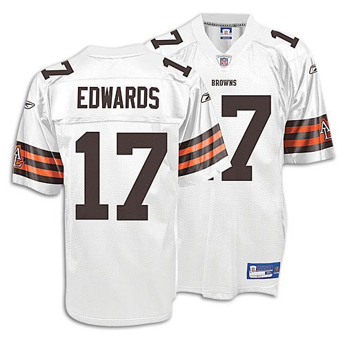 Cleveland Browns BRAYLON EDWARDS #17 Mens NFL Replica Jersey, White (4X-Large)