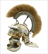 Galic G Centurion Helmet W/ Plume (white)