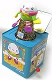 Classic Metal 'Jack in the Box' Musical Toy Blue Humpty Dumpty Design