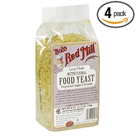 Bob's Red Mill T6635 Large Flake Yeast, 8-Ounce Packages (Pack of 4)