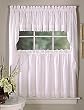 Ribbon Eyelet Valance - White