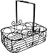 Maison de campagne 6 glass wrought iron vintage style French basket