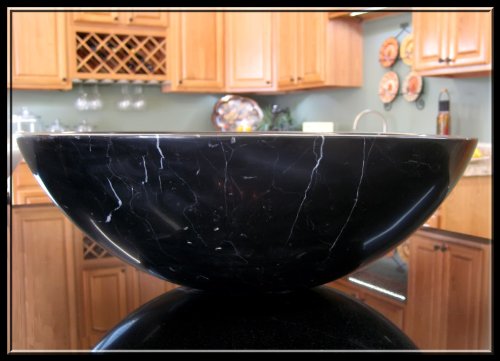 Black Marble Vessel Bowl