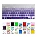 DHZ Purple Gradient Keyboard Cover Silicone Skin for 2015 or Older Version MacBook Air 13 MacBook Pro 13 15