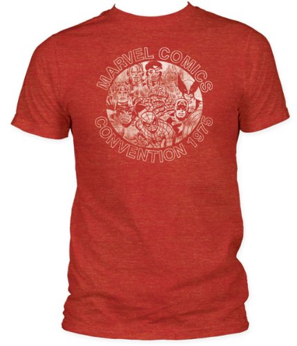  Men's Marvel Comics Convention 75' Fitted Jersey T-shirt