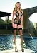  : 2PC Chantilly Lace Deep V Cut Chemise Sexy Lingerie Intimate Apparel with Rhinestone Clip and G-String