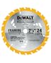 DEWALT DW3578 Series 20 7-1/4-Inch 24 Tooth ATB Thin Kerf Framing Saw Blade with 5/8-Inch and Diamond Knockout Arbor