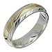 Laliqua - Elegant Two Tone Comfort Fit Wedding Band for Him & Her! Custom Made! Choose your Size.