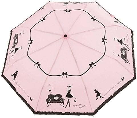 Sundaysupermarket Travel Umbrella -Compact for Easy Carrying Totes Bags - Sturdy(pink girl)