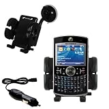 Motorola MOTO Q Global Flexible Auto Windshield Holder with Car Charger - Uses Gomadic TipExchange