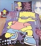 Kitchen & Housewares : Bart Simpson ATTITUDE single bed duvet cover bedding set