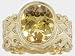Jewelry : 18KT Yellow Beryl & Diamond Ring