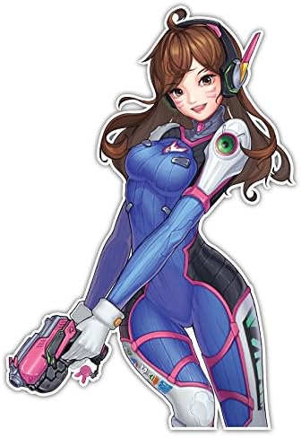 Overwatch D.Va Anime Car Window Decal Sticker 010