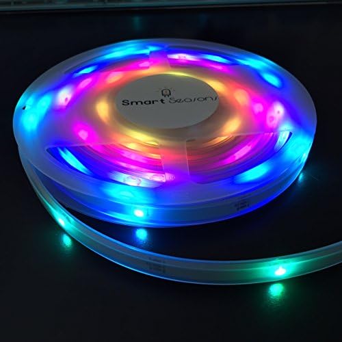 Smart Seasons Custom Long Run LED Strip Lights, WS2812b, 16.4 ft, 10 pixels/meter