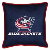 Columbus Blue Jackets SIDELINES Jersey Material Toss Pillow