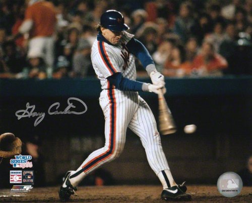 Gary Carter New York Mets - World Series Action - Autographed 8x10 Photograph