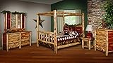 Red Cedar Log KING SIZE 5 pc Bedroom Furniture Set - Amish Made in USA