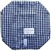Wrap-N-Mat Reusable Sandwich Wrap with PEVA Liner, Blue & White Gingham
